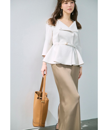 【WEB限定】2wayジャケット＆ナロースカートセット