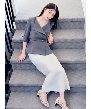 【WEB限定】2wayジャケット＆ナロースカートセット