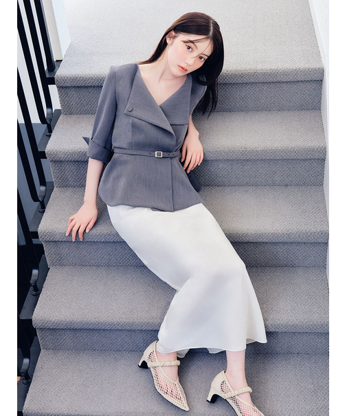 【WEB限定】2wayジャケット＆ナロースカートセット