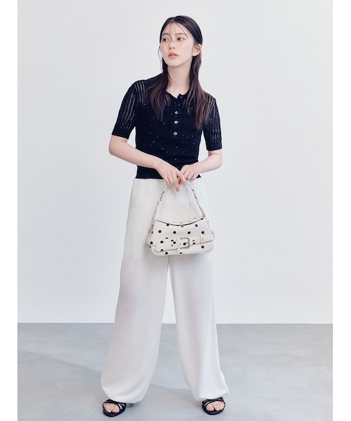 【LUMISHADE】ドロストウエストゴムパンツ／UVカット・ウォッシャブル