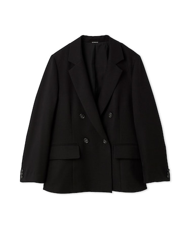 ダブルテーラードジャケット／ウォッシャブル・UVカット・防シワ・接触冷感