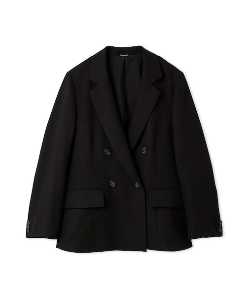 ダブルテーラードジャケット／ウォッシャブル・UVカット・防シワ・接触冷感