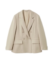 ダブルテーラードジャケット／ウォッシャブル・UVカット・防シワ・接触冷感