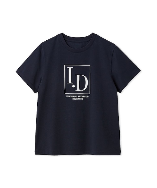 I.DロゴプリントTシャツ／ウォッシャブル・防シワ