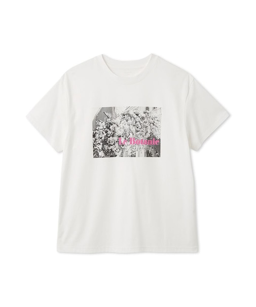 オーバーサイズフォトプリントTシャツ