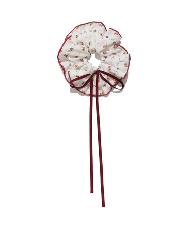 【FRAY I.D MADE WITH LIBERTY FABRIC】フリルリボンシュシュ