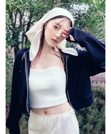 【LUMISHADE】ジップパーカー／UVカット・ウォッシャブル