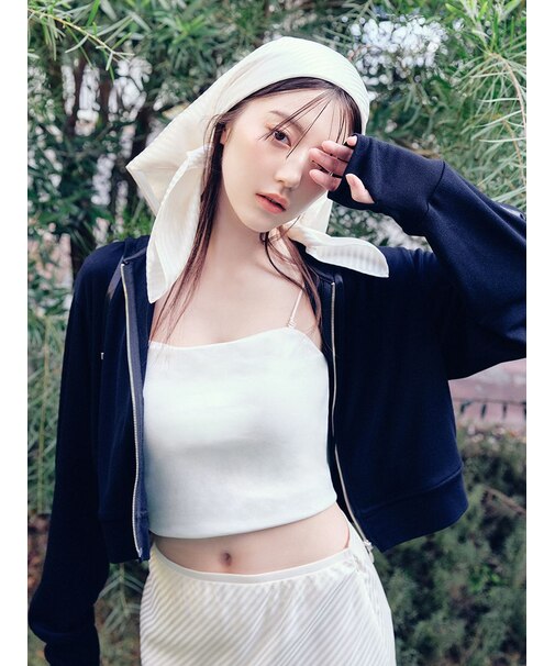 【LUMISHADE】ジップパーカー／UVカット・ウォッシャブル