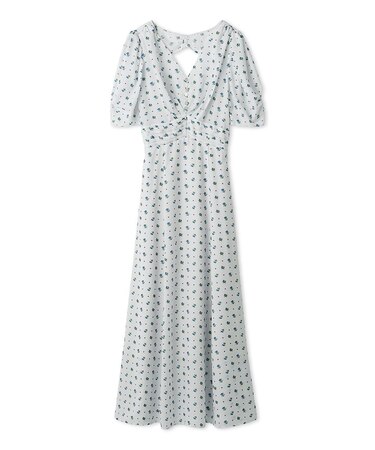 【FRAY I.D MADE WITH LIBERTY FABRIC】パフスリーブワンピース