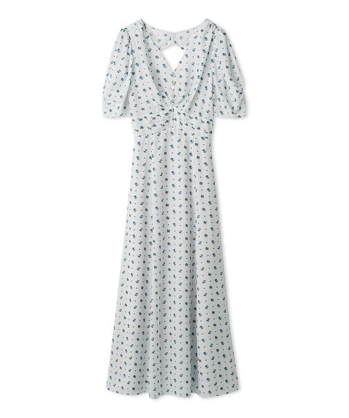 【FRAY I.D MADE WITH LIBERTY FABRIC】パフスリーブワンピース