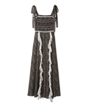 【FRAY I.D MADE WITH LIBERTY FABRIC】ラッフルキャミソールドレス