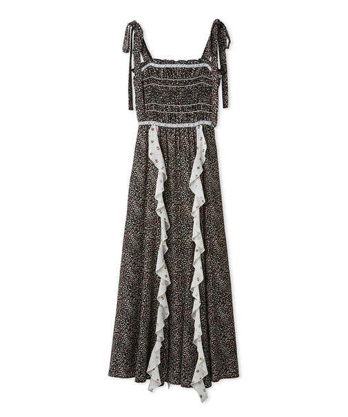 【FRAY I.D MADE WITH LIBERTY FABRIC】ラッフルキャミソールドレス