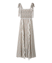 【FRAY I.D MADE WITH LIBERTY FABRIC】ラッフルキャミソールドレス