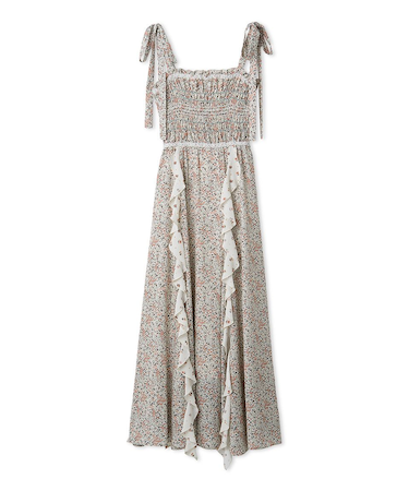 【FRAY I.D MADE WITH LIBERTY FABRIC】ラッフルキャミソールドレス