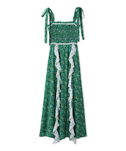 【FRAY I.D MADE WITH LIBERTY FABRIC】ラッフルキャミソールドレス