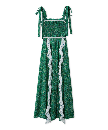 【FRAY I.D MADE WITH LIBERTY FABRIC】ラッフルキャミソールドレス