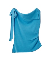 アシメネックドレープニット／ウォッシャブル