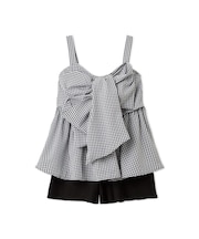 リボンブラウスパンツセットスイムウェア