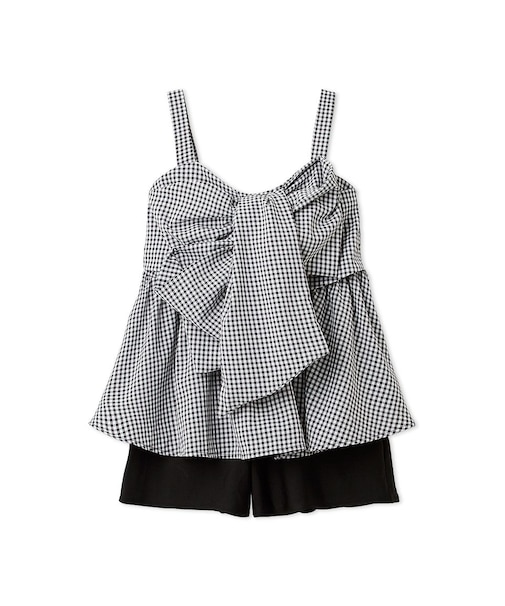 リボンブラウスパンツセットスイムウェア