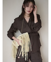 オープンカラーサファリシャツ