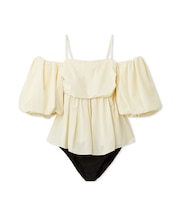 マルチウェイパフスリーブスイムウェア