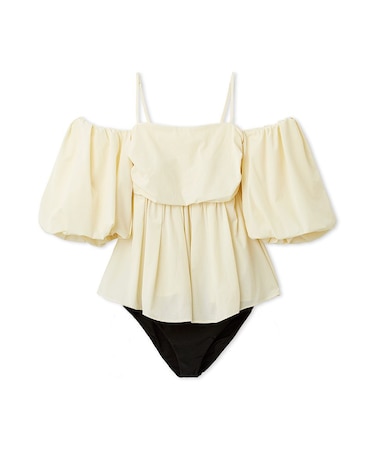 マルチウェイパフスリーブスイムウェア