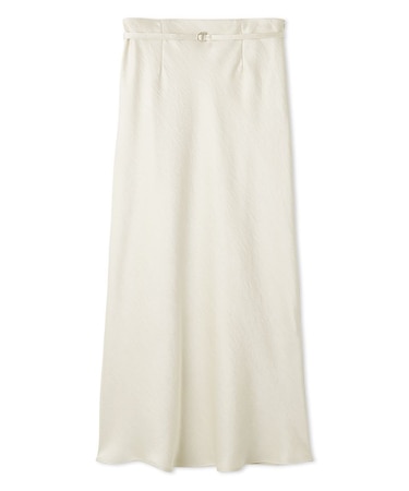 サテンナロースカート／接触冷感