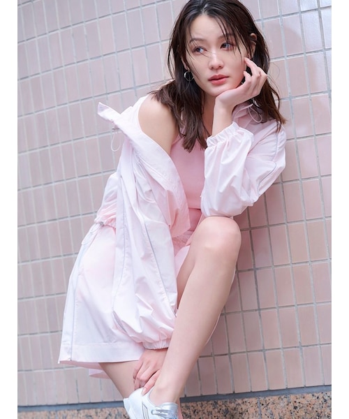 【FRAY I.D×PUMA】ナイロンブルゾン／UVカット・撥水 ピンク FRAY I.D×PUMA】ナイロンブルゾン／UVカット・撥水(ブルゾン