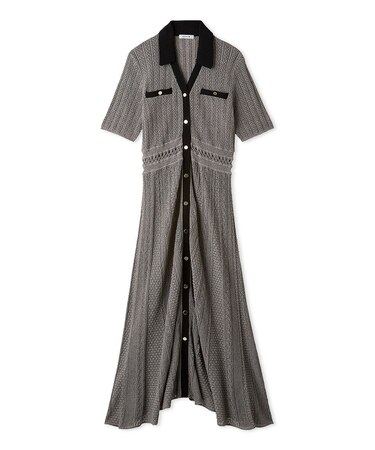 アイレットレースニットワンピース