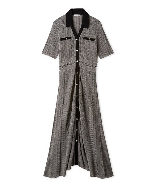 アイレットレースニットワンピース