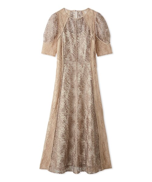 美品♡フレイアイディー　リーフパイピンクドレス リーフレースパイピングドレス｜フレイアイディーの通販｜&mall