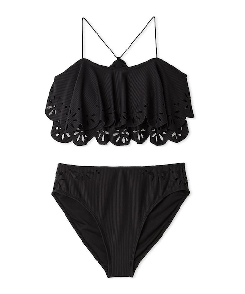 カットワークスカラップスイムウェア