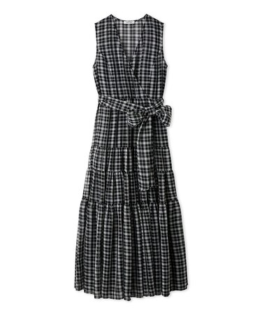 カシュクールティアードワンピース