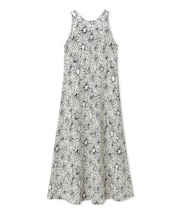 バックスリットジャガードワンピース
