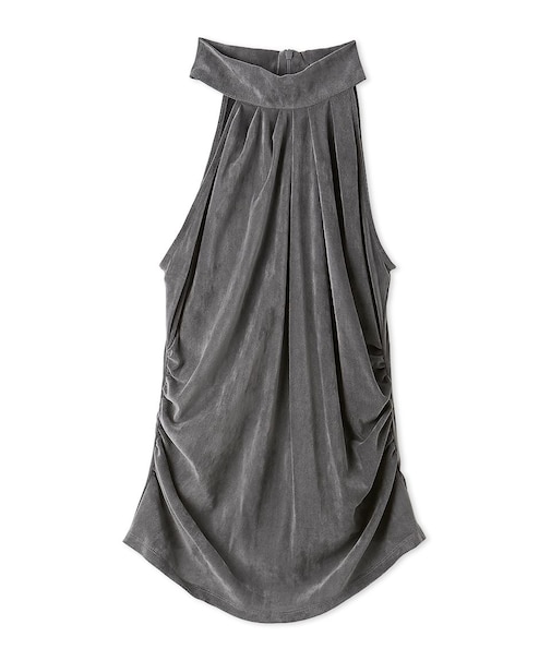 ホルターネックカットトップス／ウォッシャブル