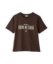 グラフィックプリントコンパクトTシャツ/ウォッシャブル・UVカット