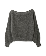 フォックスカシミアオフショルプルオーバー