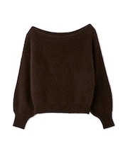 フォックスカシミアオフショルプルオーバー