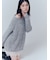 【WEB限定】レースレイヤードニットミニワンピース
