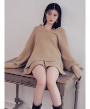 フラッフィーニットショートパンツ