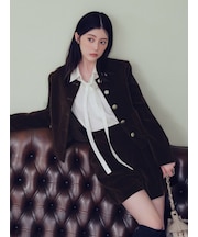 【WEB限定】ノーカラージャケット＆ショートパンツセット
