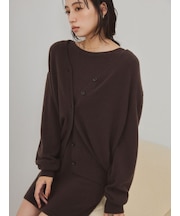 カシミア100％2wayカシュクールカーディガン