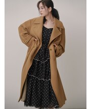 ドットスカラップティアードワンピース