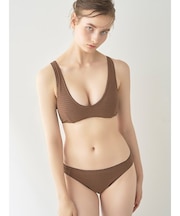 【LILY BROWN Lingerie】フラッフィーワッフル ノンワイヤーブラ・ショーツセット
