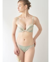 【LILY BROWN Lingerie】サテン アイラッシュレース ハートショーツ