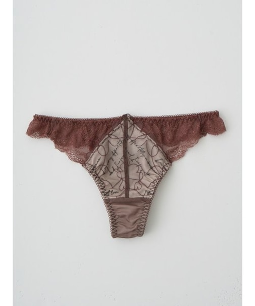 【LILY BROWN Lingerie】ハート エンブロイダリーレース ソング