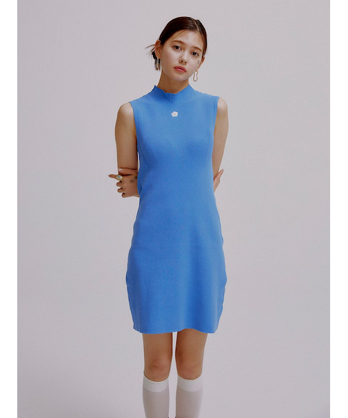 【WEB・一部店舗限定】【LILY BROWN×MARY QUANT】デイジー刺繍ニットワンピース