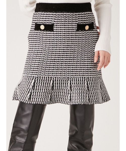 WEB・一部店舗限定カラー】【LILY BROWN×MARY QUANT】ツイードニット