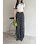 【WEB限定】【LILY BROWN×MARY QUANT】デイジー柄ワイドデニムパンツ