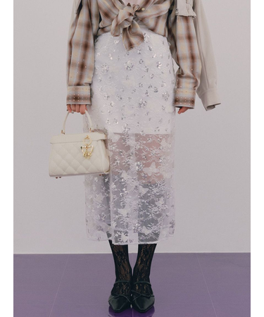 【WEB限定カラー】【LILY BROWN × ANNA SUI】バタフライスカート